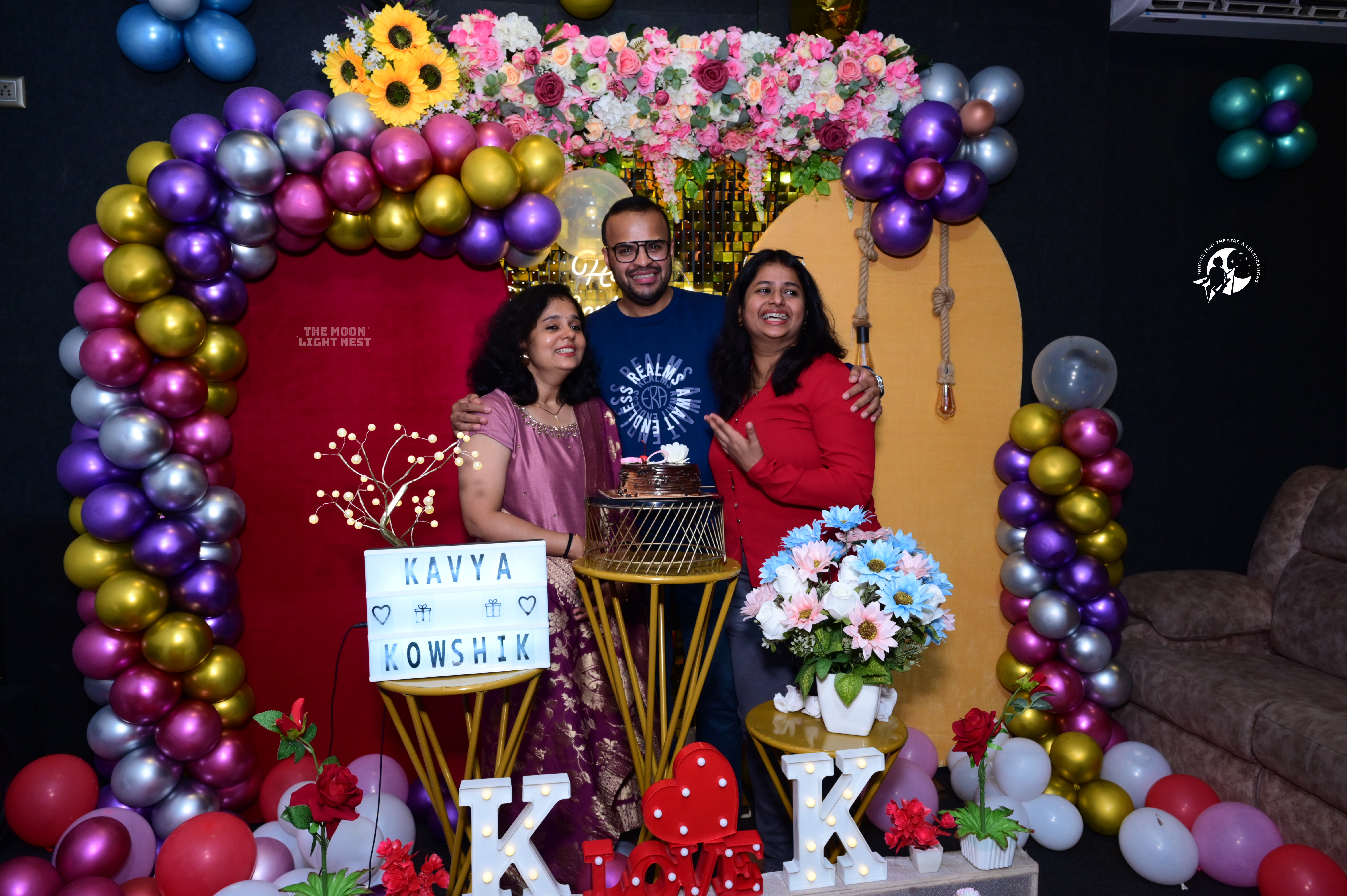 The Moon light Nest private mini theatre near me Bangalore for celebration 1